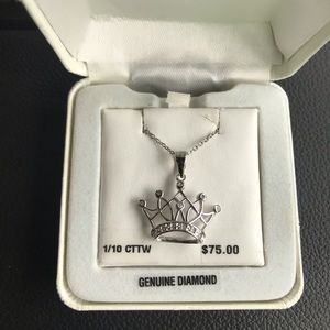Crown Diamond Necklace